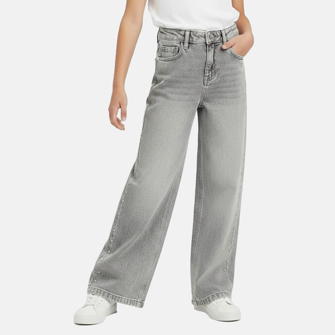 Cars Girls 58829 jeans bootcut flare fit grey denim – meisjes
