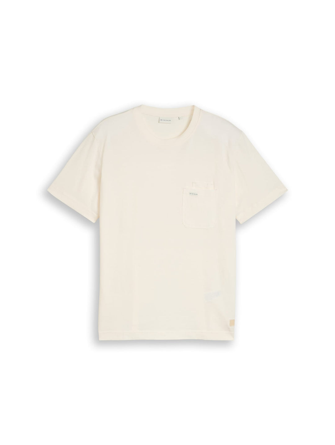 Tom Tailor T-shirt in used look – heren - Off-white