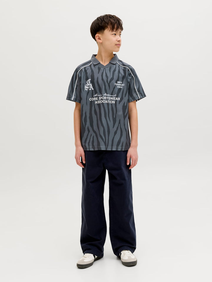 Jack & Jones Kids T-shirt zwart dessin – jongens