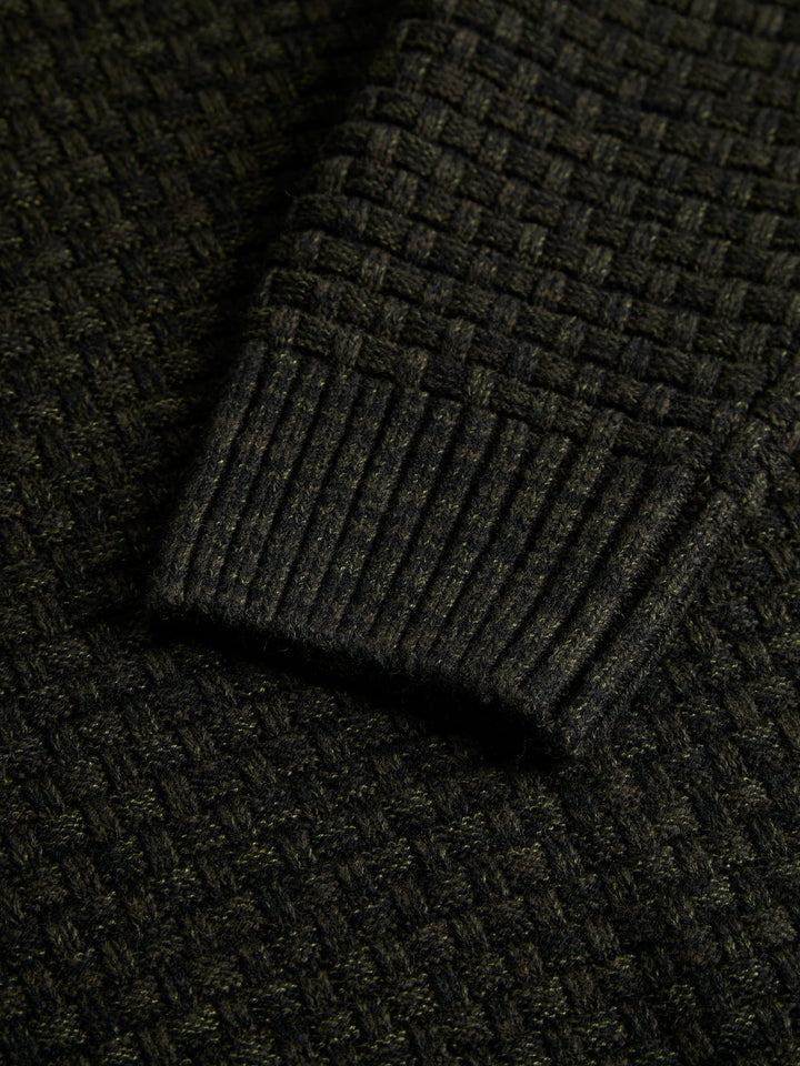 Jack &amp; Jones 12305676 Ziggi trui donkergroen – heren