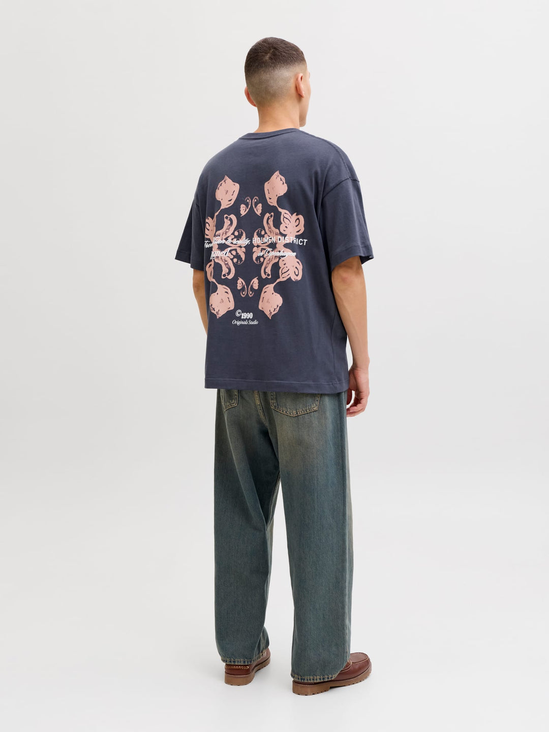 Jack & Jones T-shirt k/m heren antraciet – Montauk