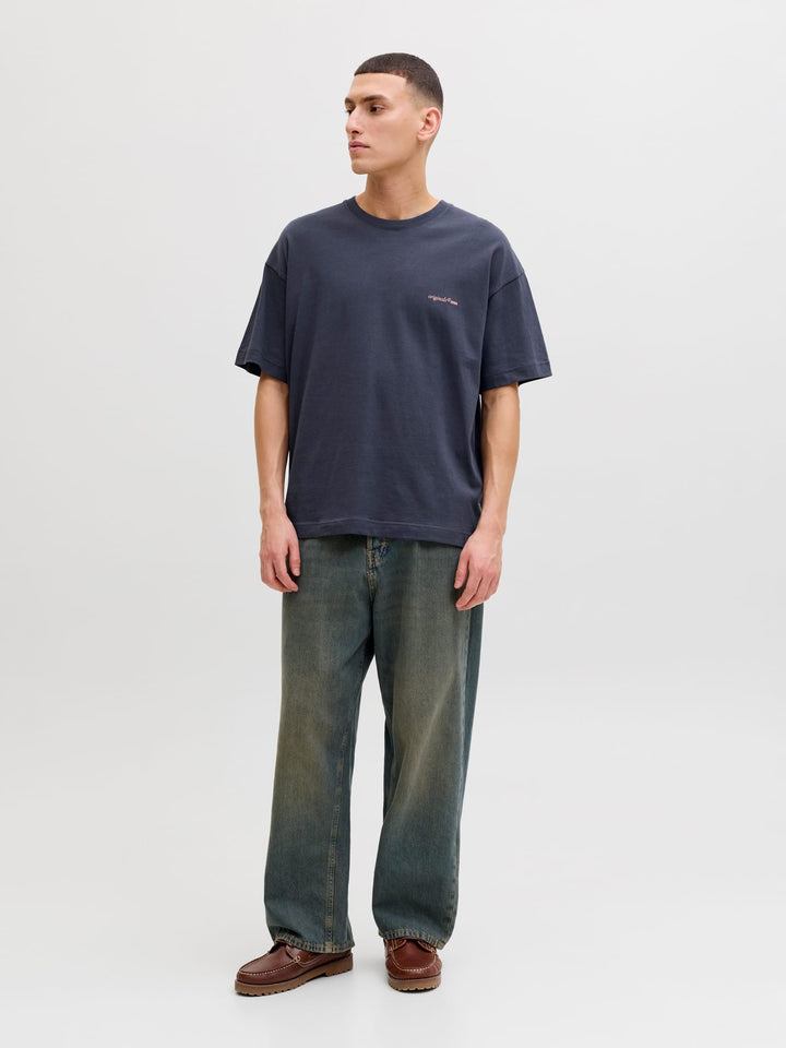 Jack & Jones T-shirt k/m heren antraciet – Montauk