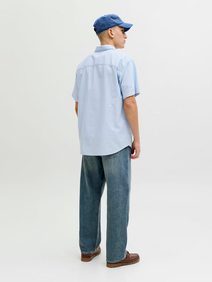 Jack & Jones 12291439 Nantucket overhemd l/m lichtblauw