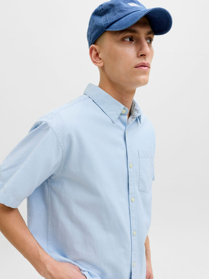 Jack & Jones Nantucket overhemd l/m lichtblauw – heren