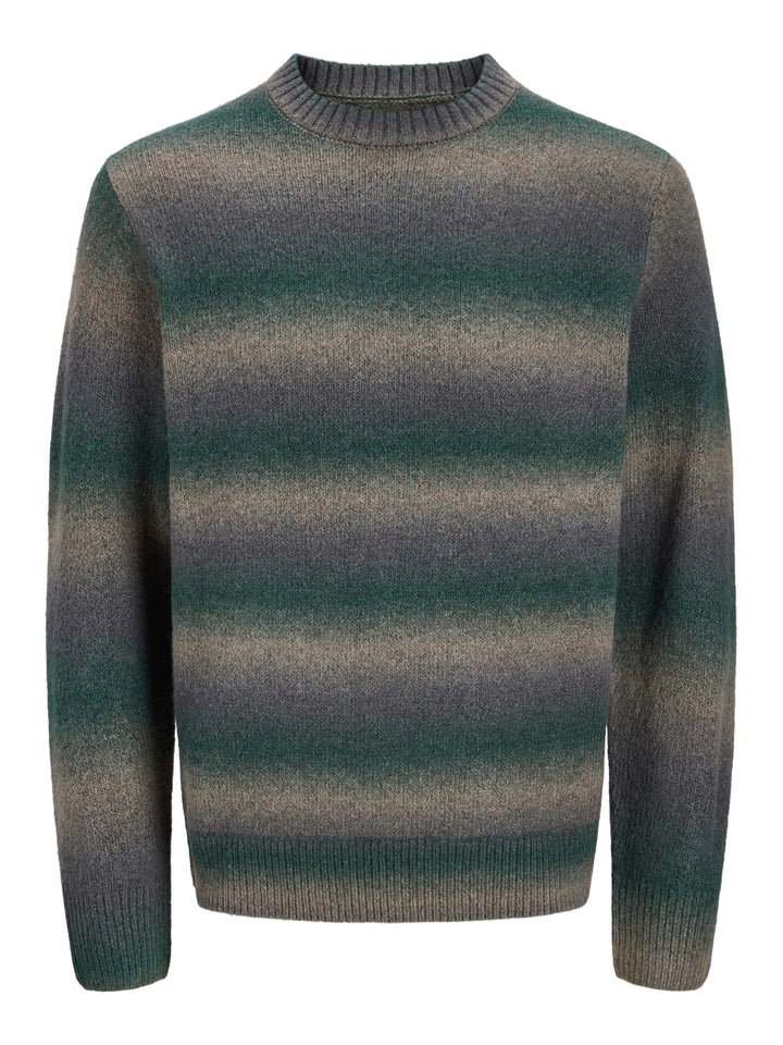 Jack &amp; Jones 12305671 Benson trui heren groen dessin