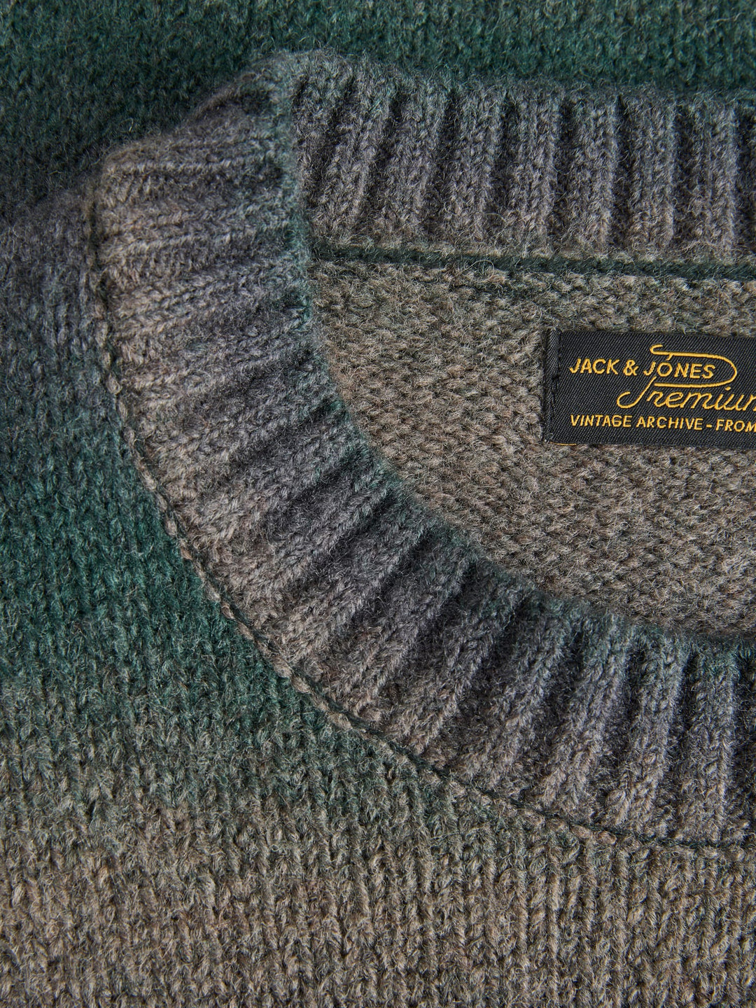 Jack &amp; Jones 12305671 Benson trui heren groen dessin
