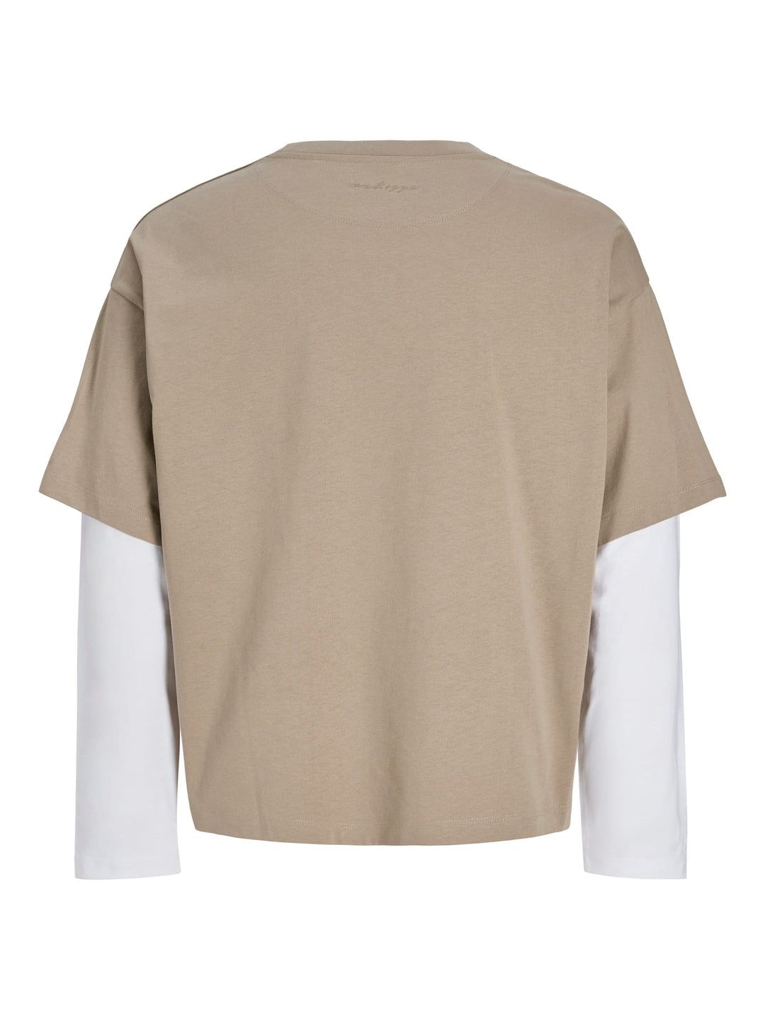 Jack & Jones 12307807 Biarritz T-shirt l/m heren - Zand