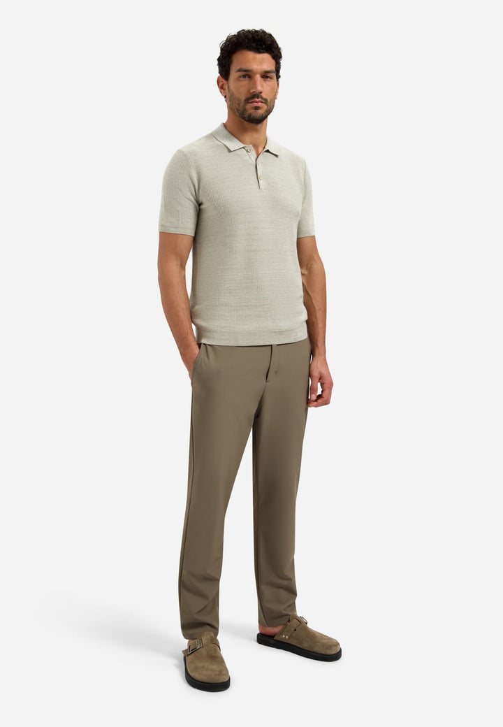 No Excess polo beige – heren korte mouw