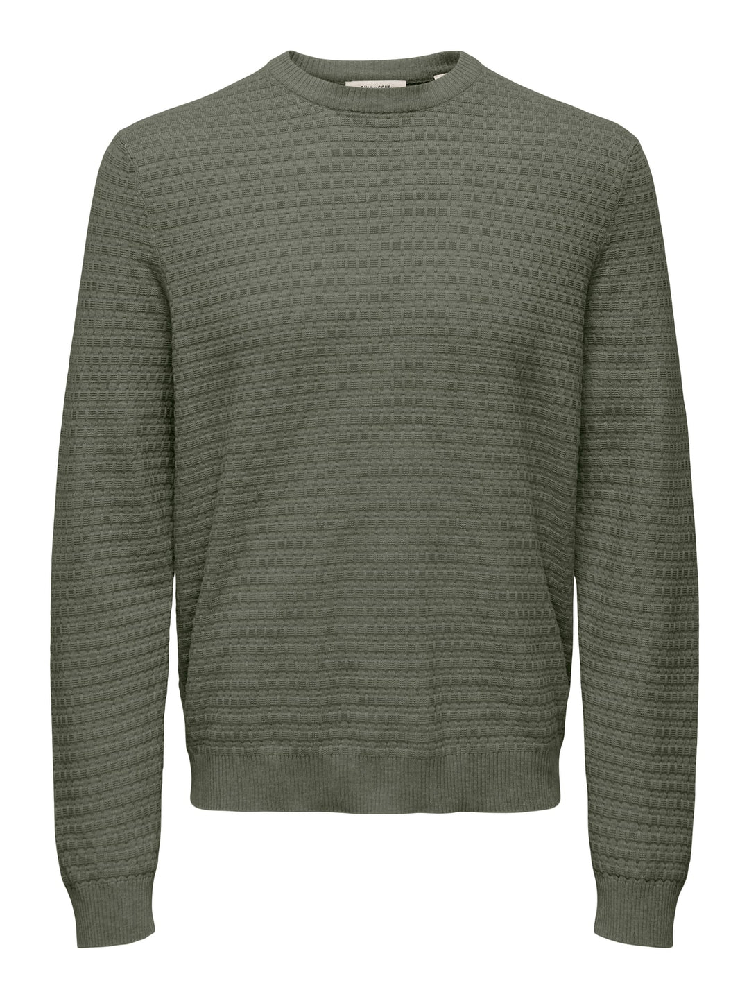 ONLY &amp; SONS 22038965 loui trui donkergroen – heren