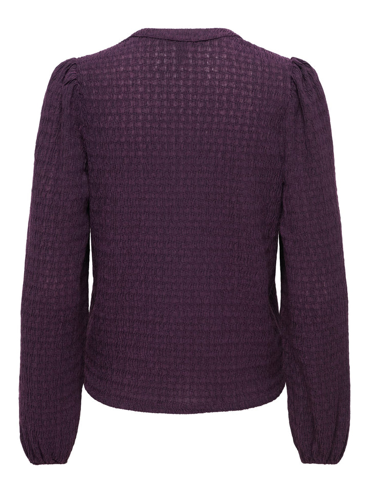 Only 15384066 lilse top l/m aubergine – dames