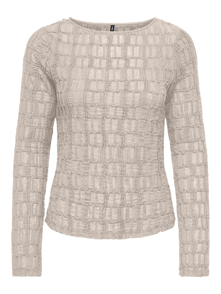 Only 15384706 jade top l/m dames ecru