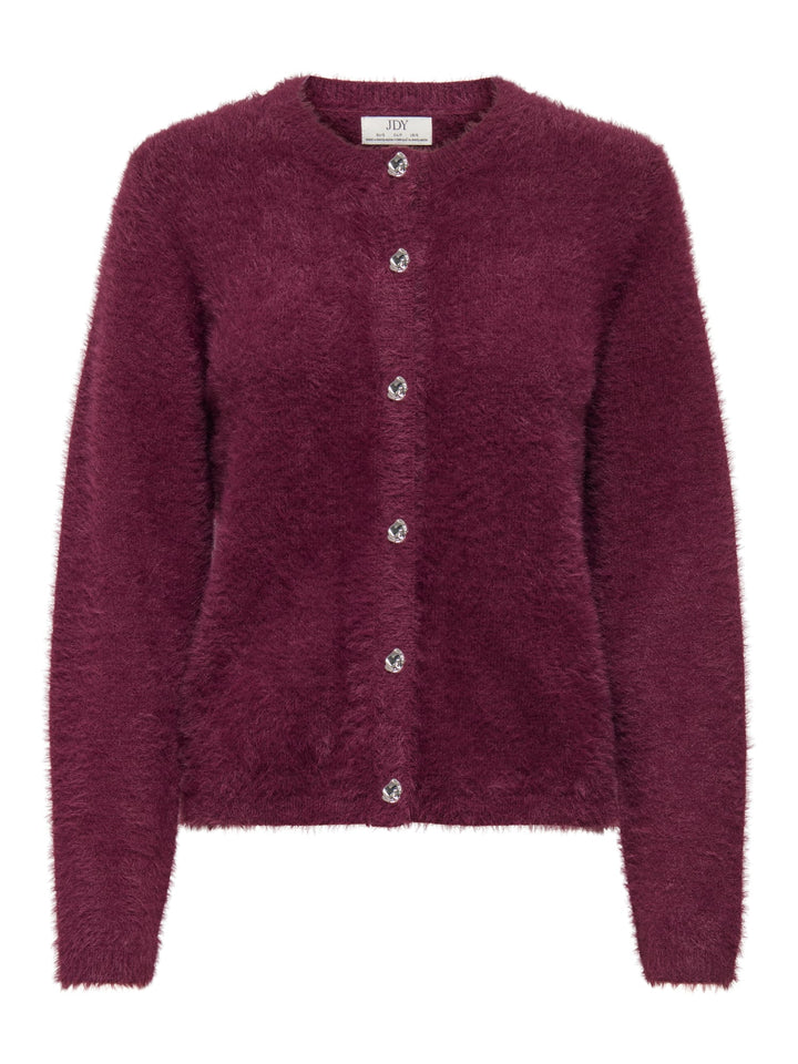Jacqueline de Yong 15379795 Prime gebreid vest bordeaux