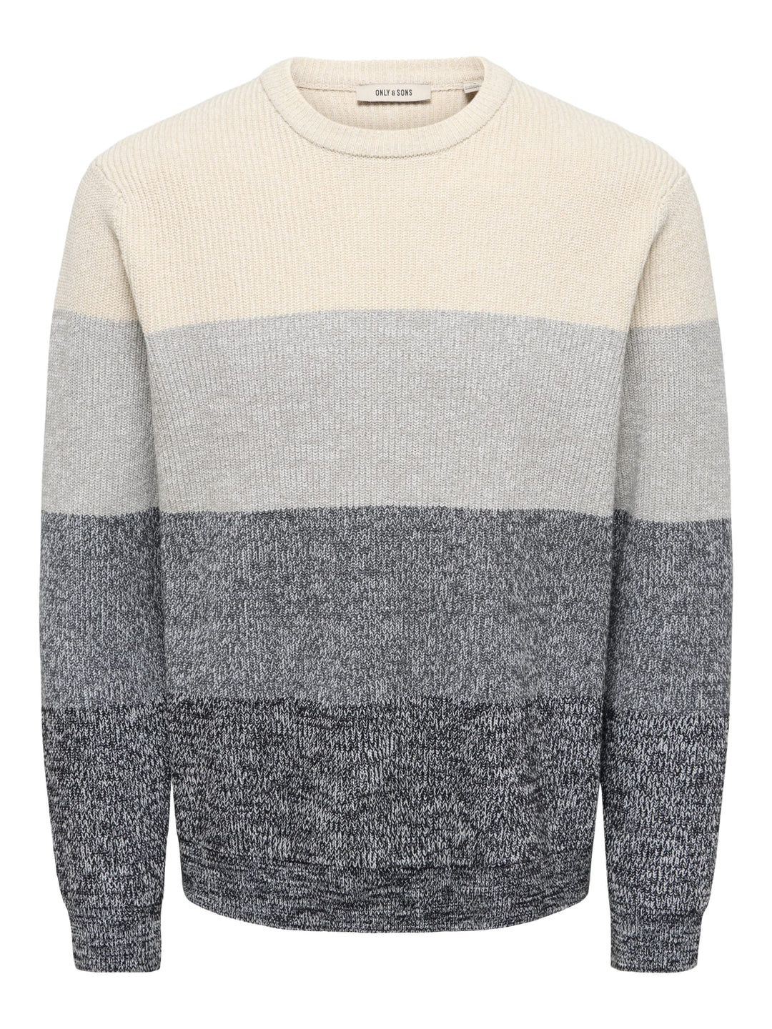 ONLY &amp; SONS 22039619 Luca trui grijs dessin – heren