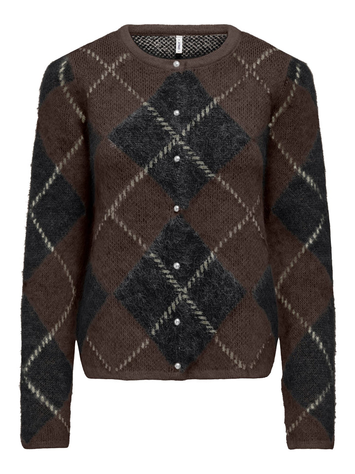 Only 15378142 Noeme trui bruin dessin – dames