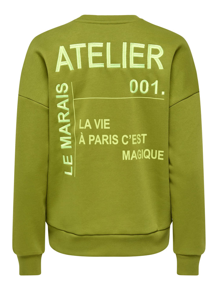 Only Zenja sweater groen – dames