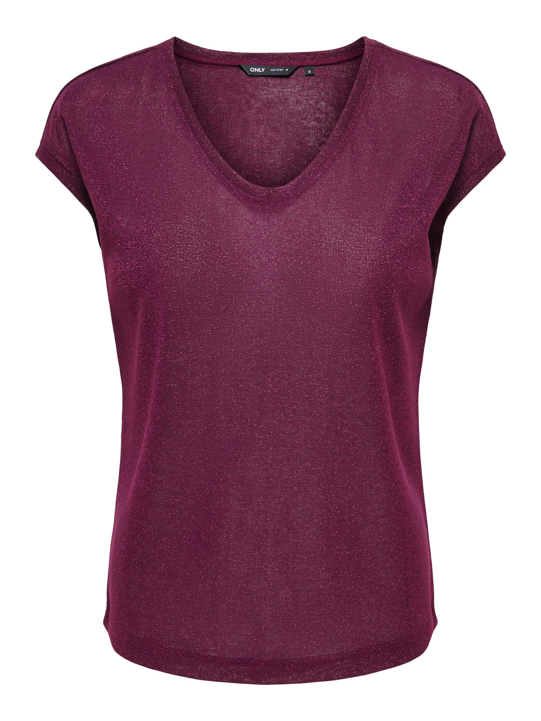 Only T-shirt Bordeaux – dames