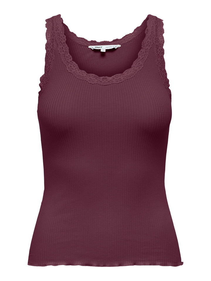 Only 15345994 Sara singlet bordeaux