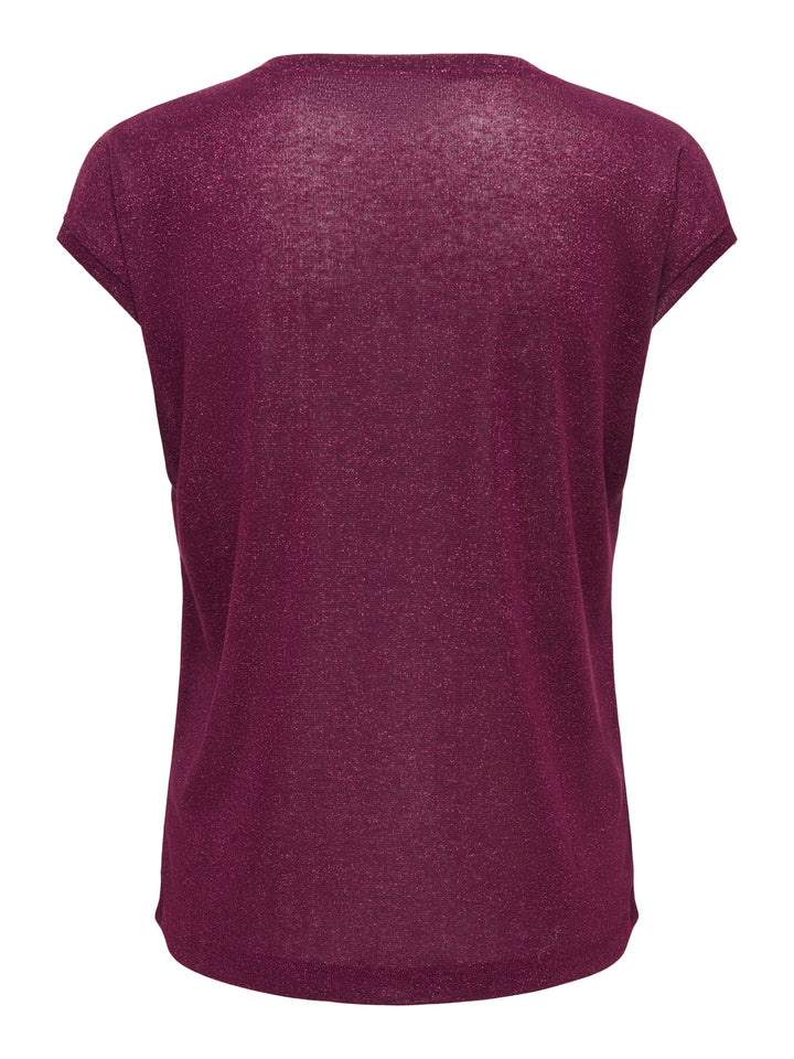 Only T-shirt Bordeaux – dames
