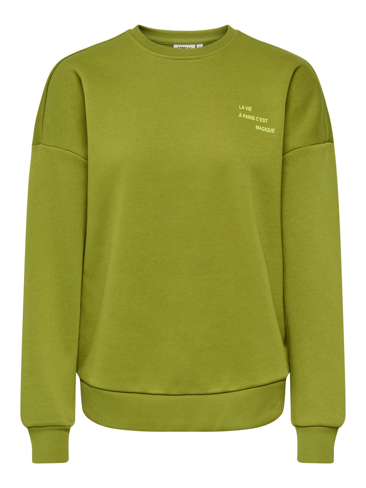 Only Zenja sweater groen – dames