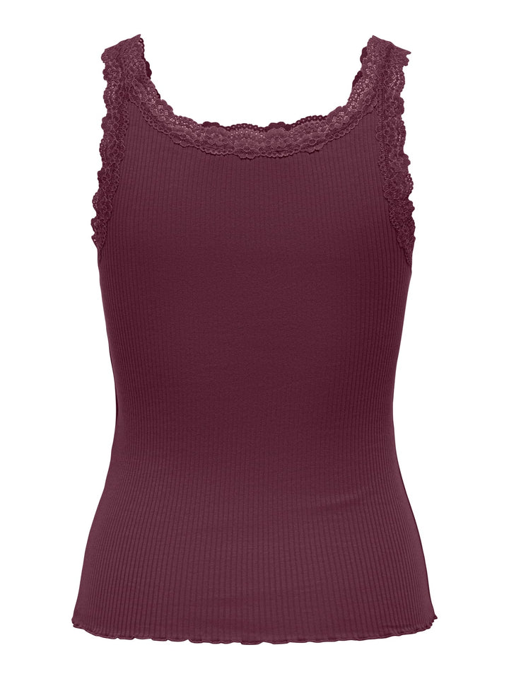 Only ONLSARA SHARAI tank top bordeaux – dames