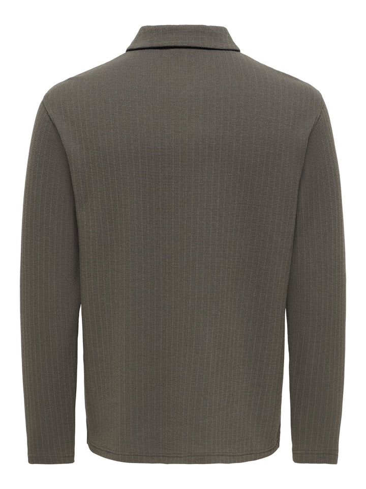 ONLY &amp; SONS 22039242 Trey polo l/m donkergroen – heren