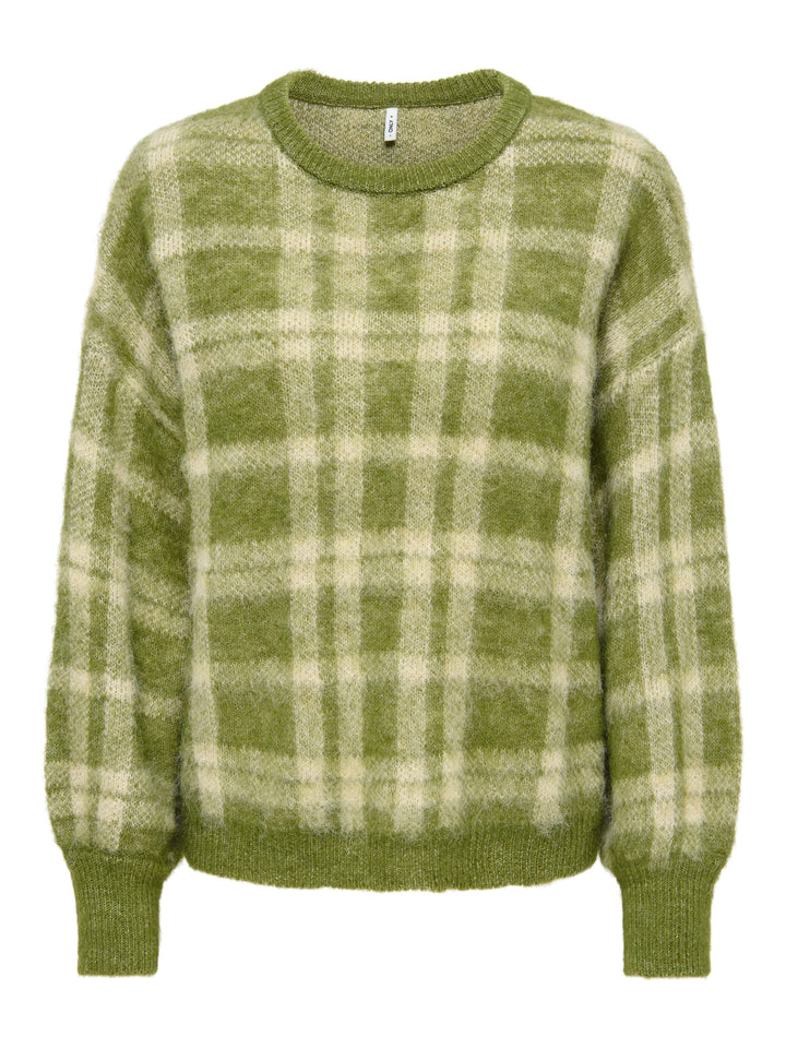 Only 15353226 Noeme trui groen dessin – dames