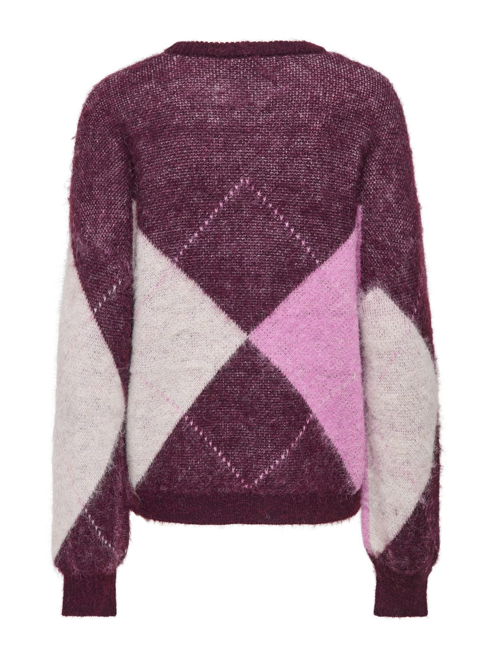 Only 15353226 Noeme trui paars dessin – dames