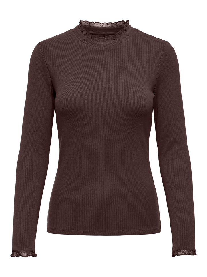 Only top l/m dames bruin – Leslie