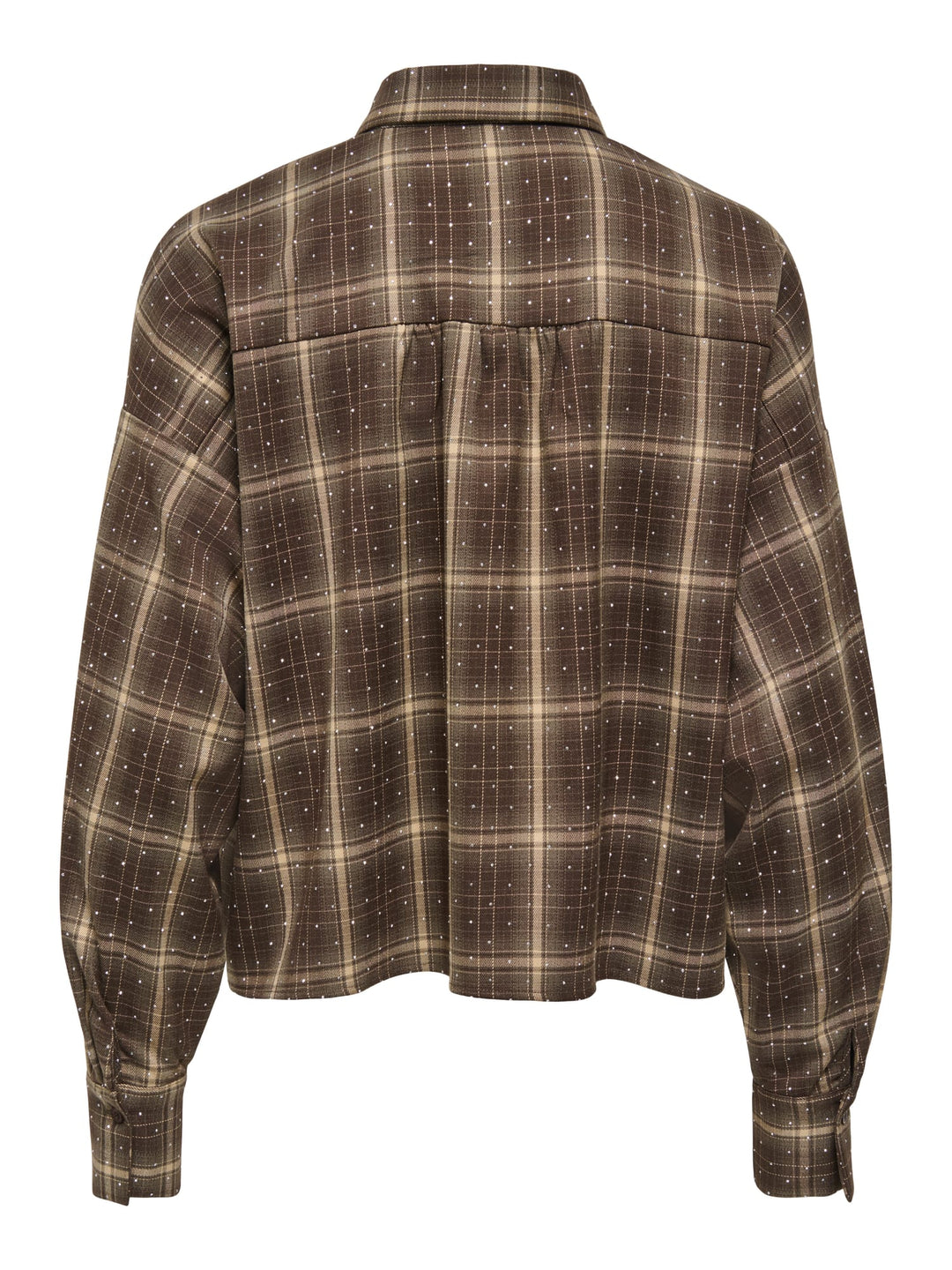 Only 15383362 Ilston blouse lange mouwen bruin dessin
