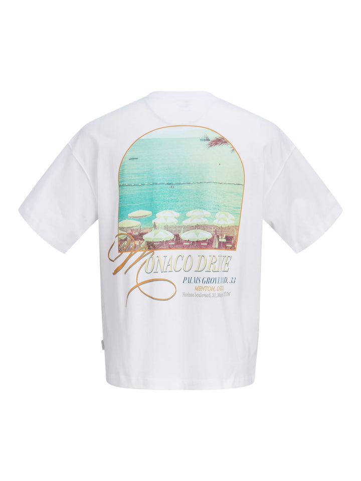 Jack & Jones Sanremo t-shirt off-white – heren