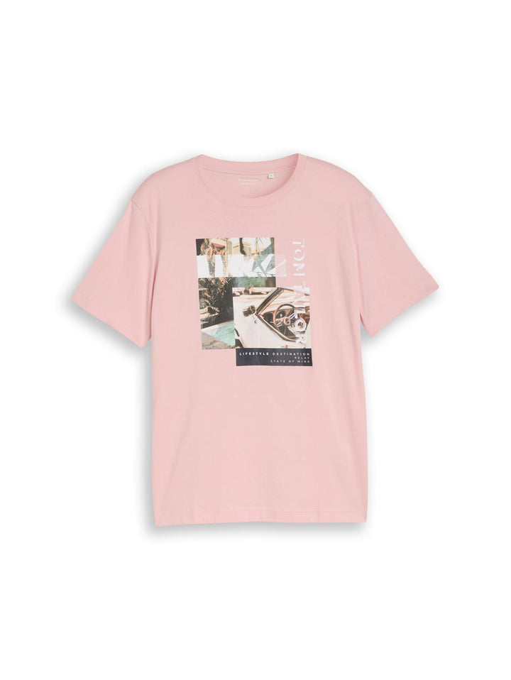 Tom Tailor 1050208 t-shirt k/m licht roze – heren