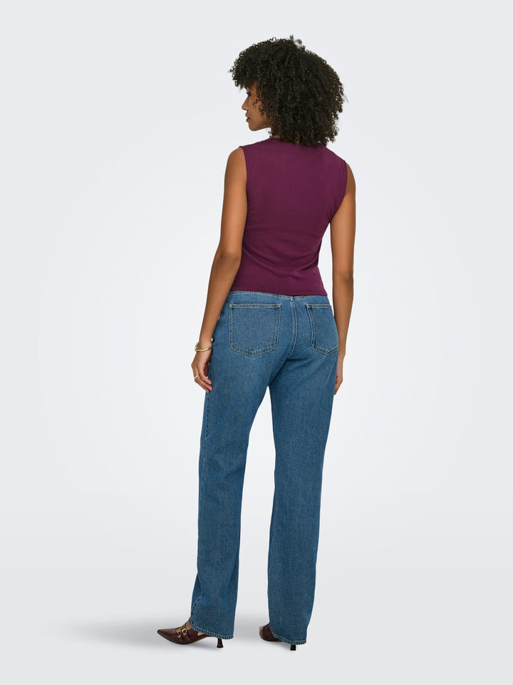 Only 15371575 hannah singlet aubergine – dames