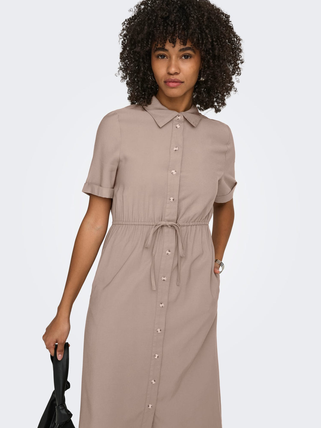 Only 15364144 Aris jurk maxi taupe – dames