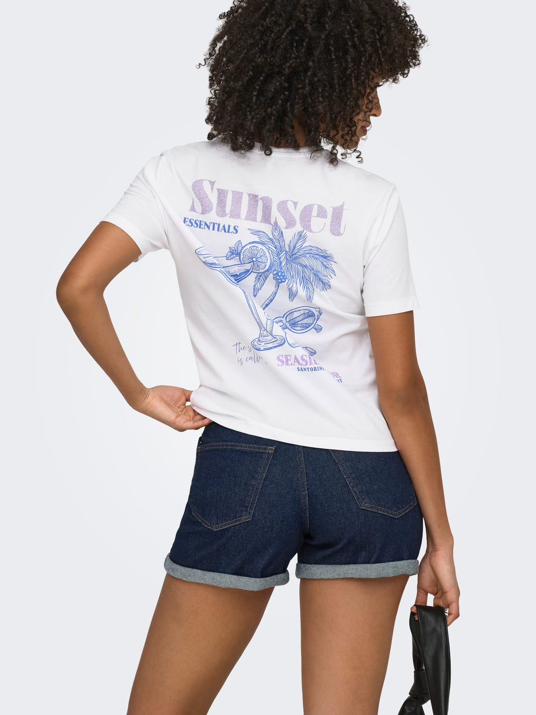 Only Dina T-shirt off-white – dames