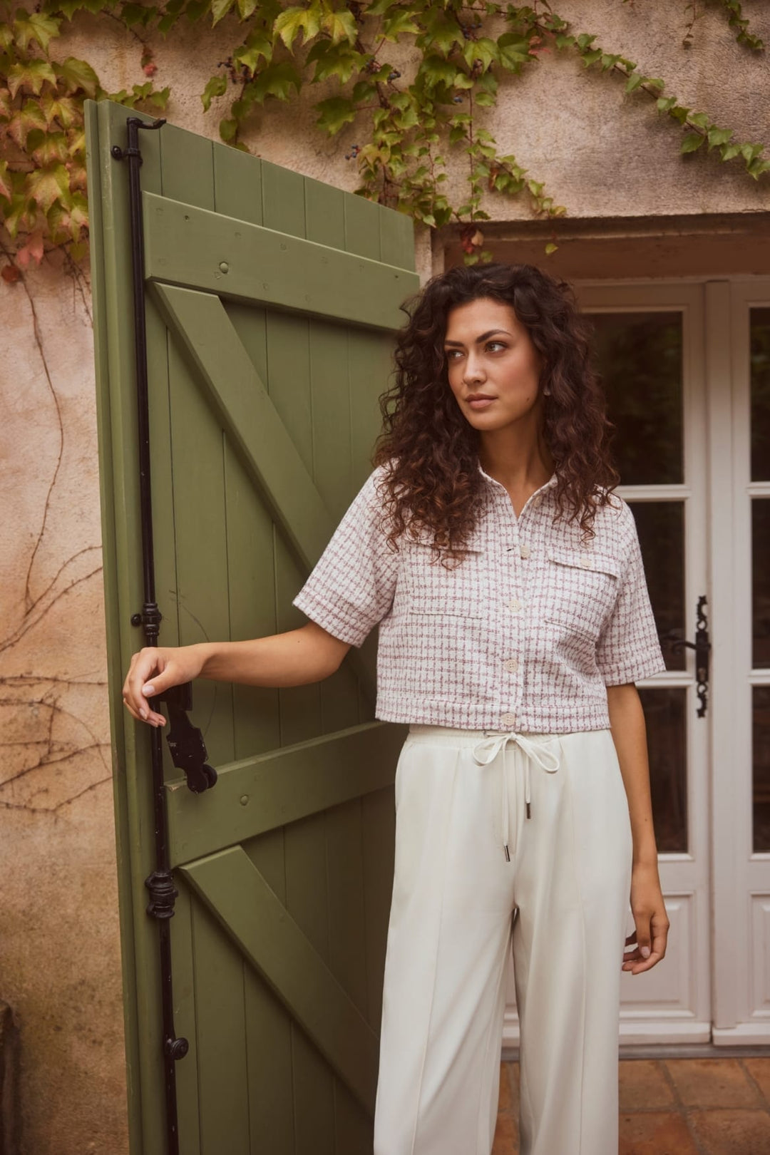 Lofty Manner Trouser Serin - lange broek dames - Beige