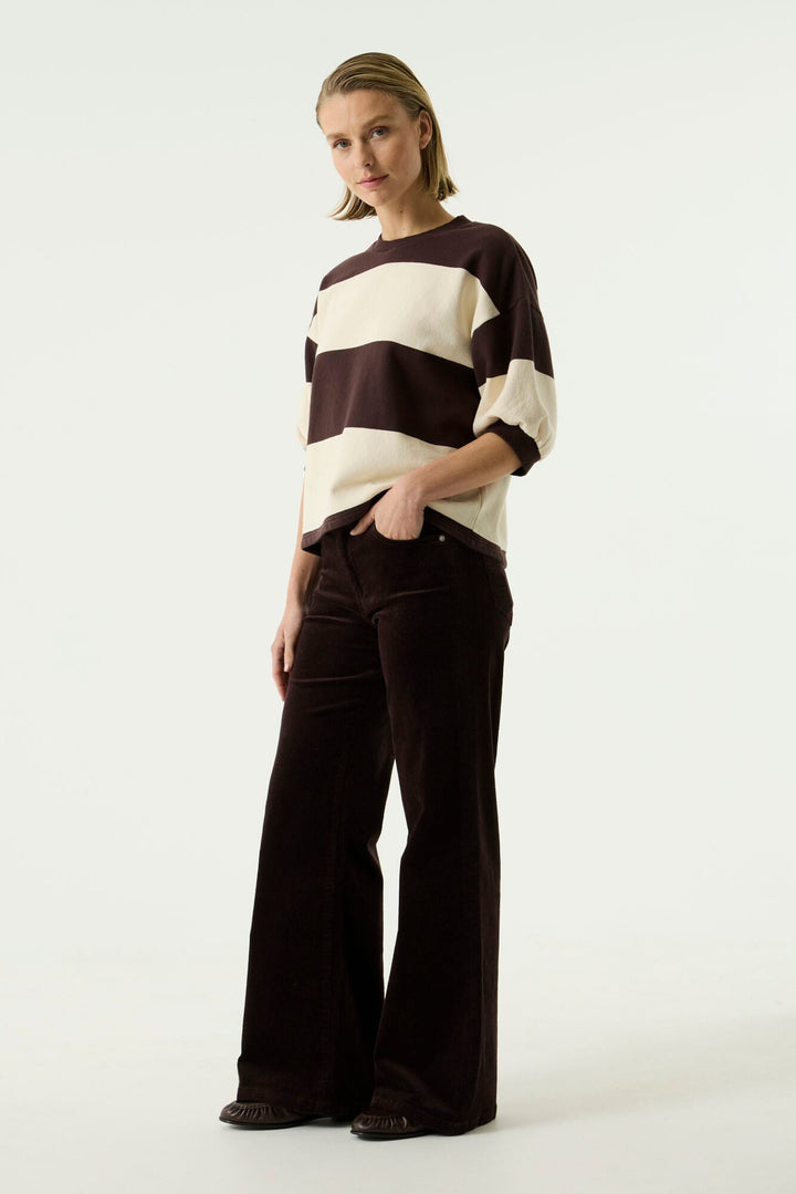 Garcia woman 249-32 Celia wide – lange broek dames - Bruin - L32
