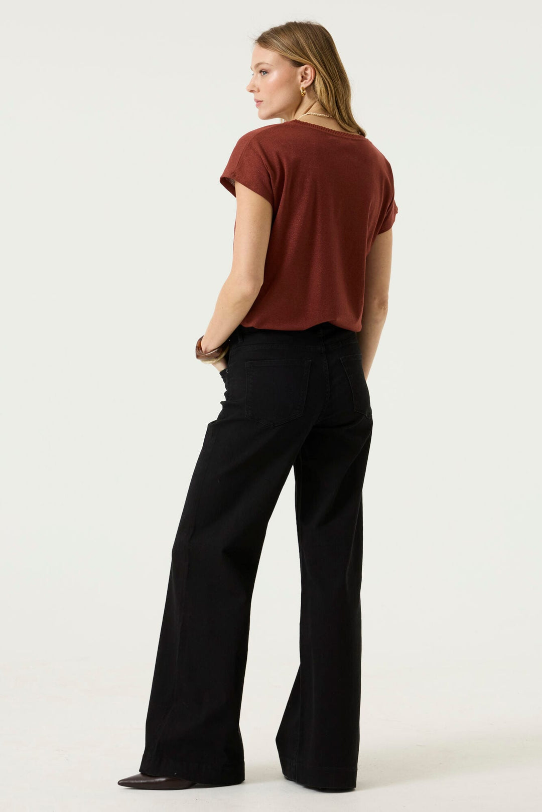 Garcia woman Z0016 t-shirt brique – dames