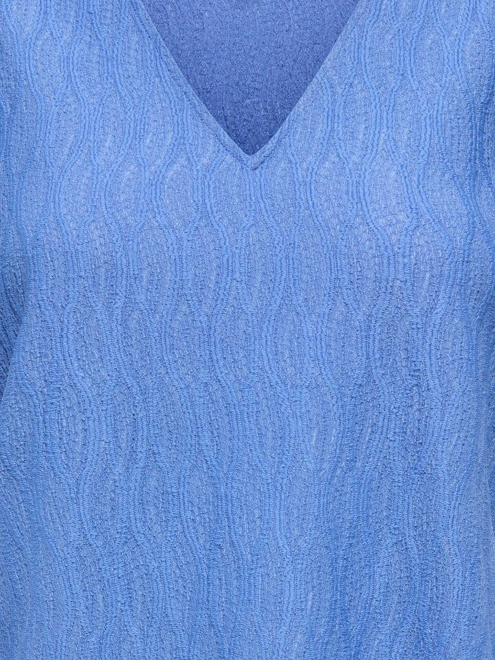 Only Diana top lichtblauw – dames T-shirt