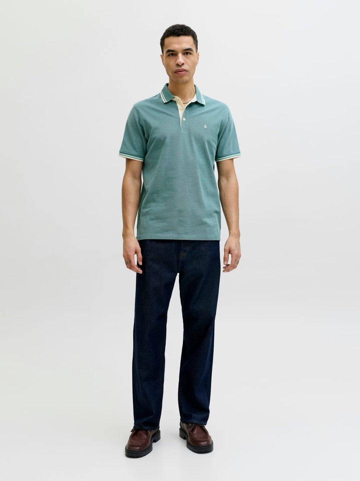 Jack & Jones polo k/m oud groen – heren