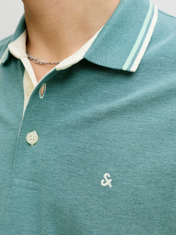 Jack & Jones polo k/m oud groen – heren