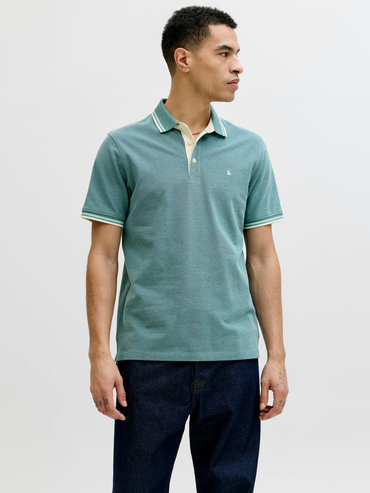 Jack & Jones polo k/m oud groen – heren