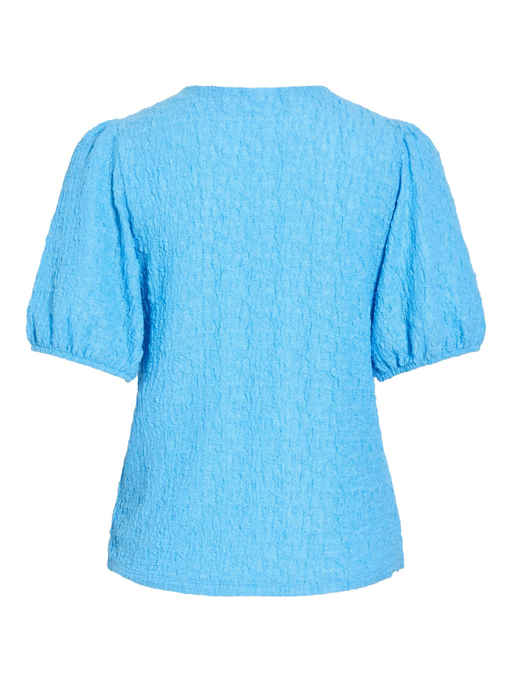 Vila VIFALL O-NECK 2/4 TOP lichtblauw – dames
