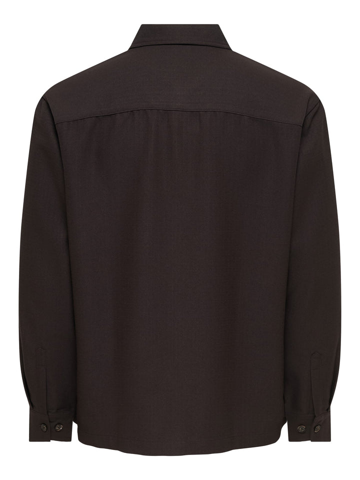 ONLY &amp; SONS 22040261 Hansi overhemd l/m bruin – heren