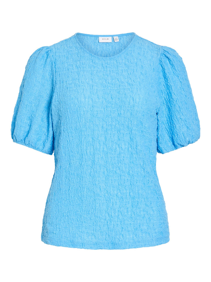 Vila VIFALL O-NECK 2/4 TOP lichtblauw – dames