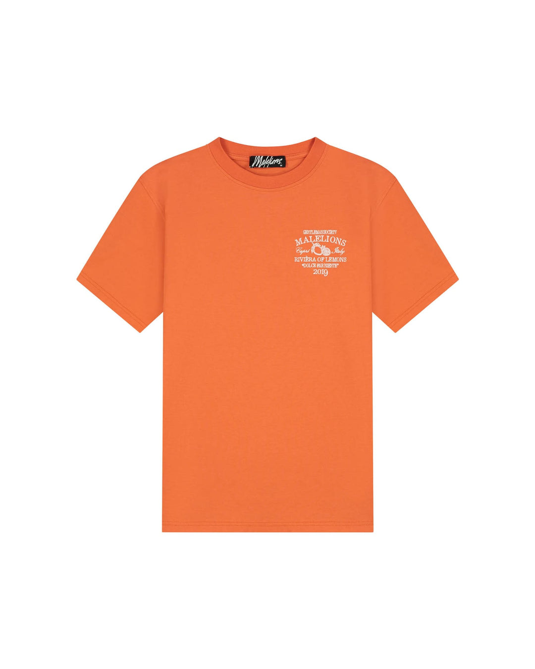 Malelions Men Riviera T-Shirt oranje – heren