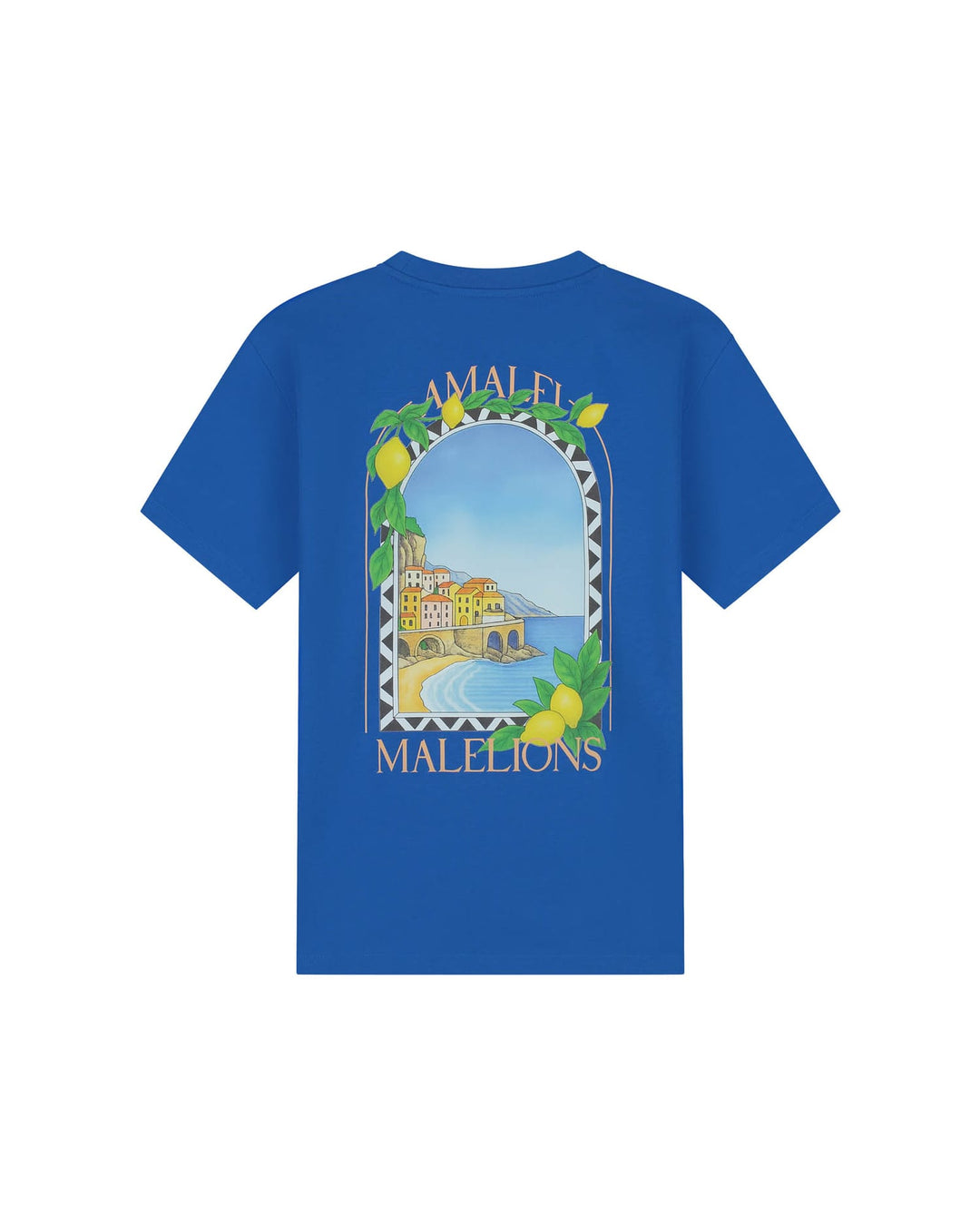 Malelions Men Amalfi Window T-Shirt kobalt – heren