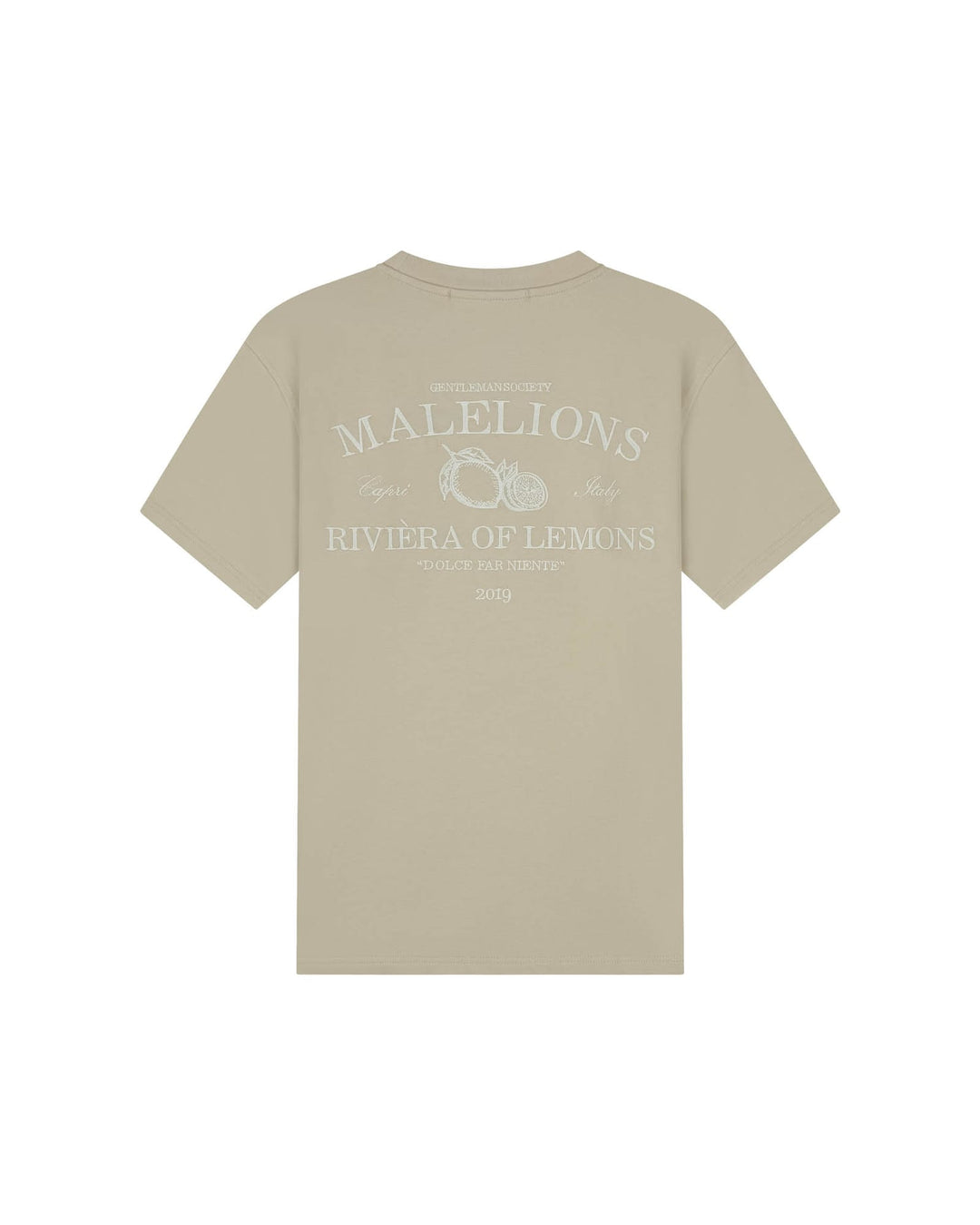 Malelions men Riviera T-shirt taupe – heren