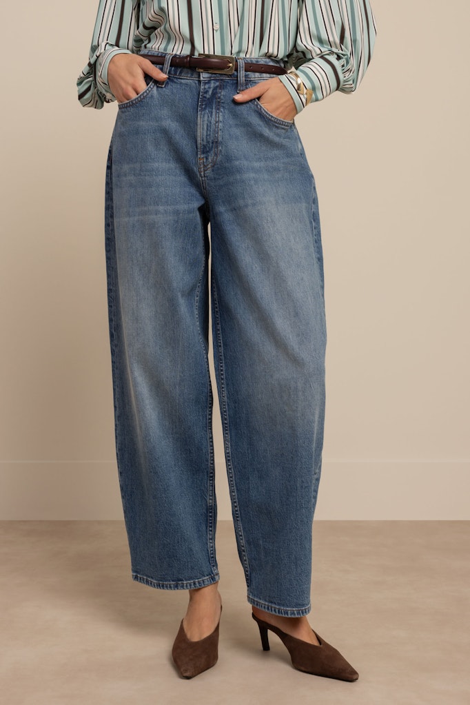 Studio Anneloes Babet jeans low croth-baggy fit – dames - Blue Denim