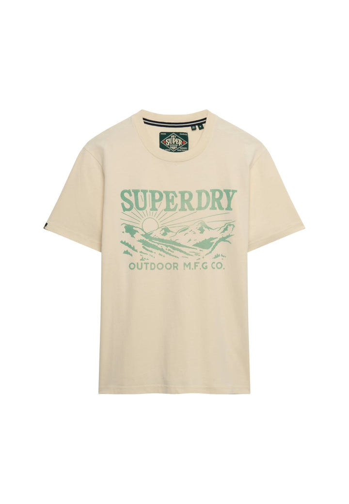 Superdry Retro Outdoor Relaxed T-shirt beige – heren