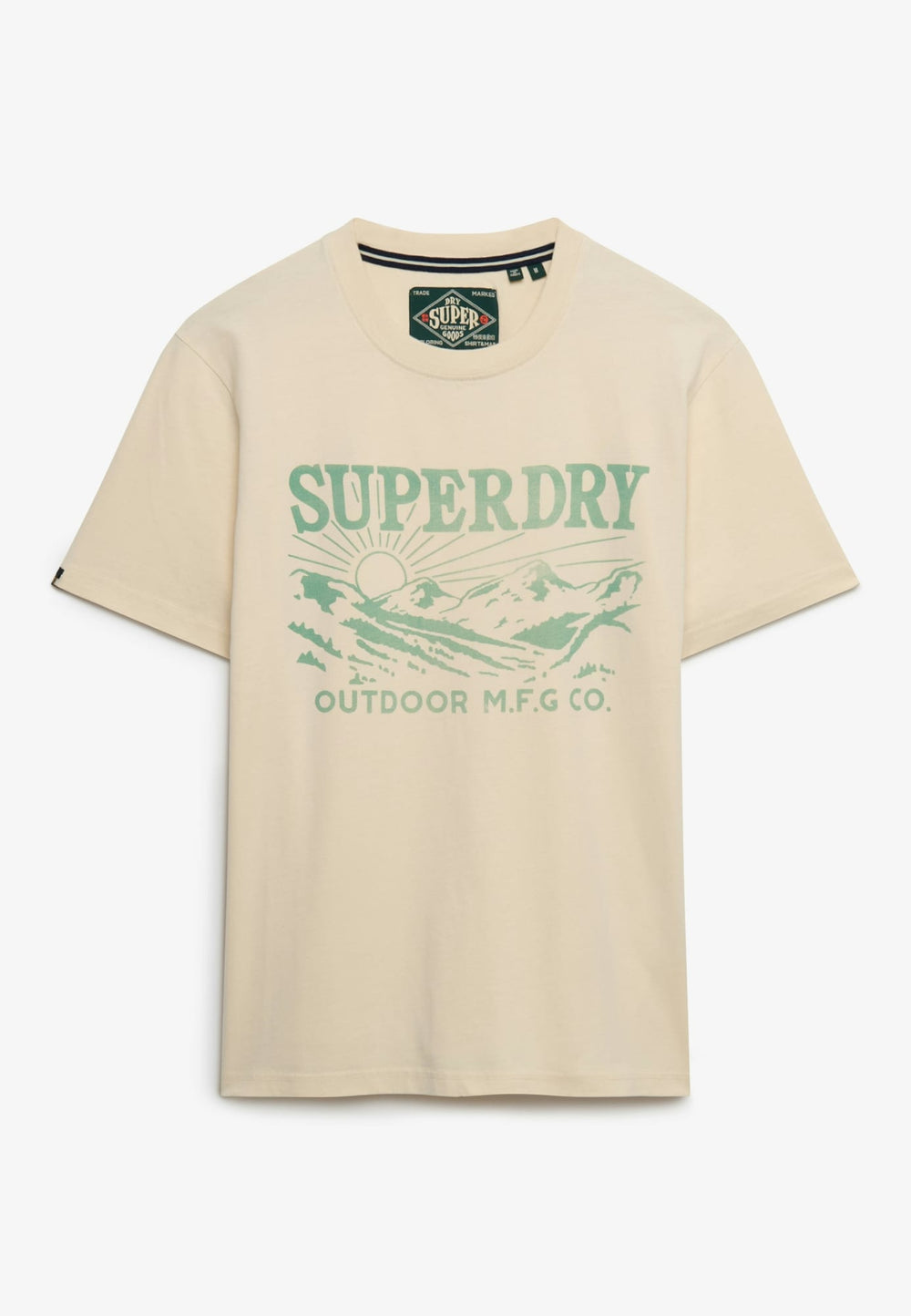 Superdry M1012378A T-shirt k/m beige – heren